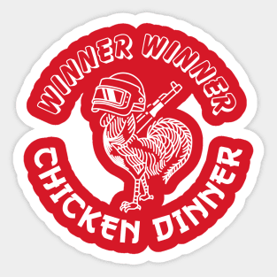 PUBG Sriracha Sauce Chicken Dinner Sticker